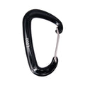 Custom Logo Heavy Duty 12KN Hammock Spring Hook Aluminum D Shaped Carabiner for Outdoor Events