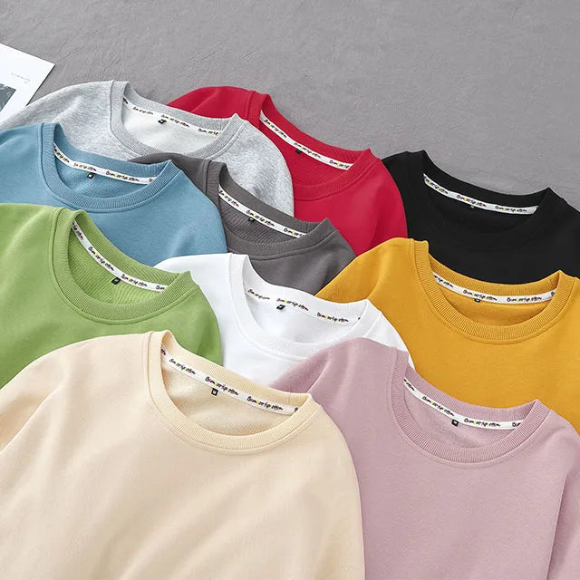 High Quality Mens Plain Blank Oversized Crew Neck Cotton Sweatshirt Unisex Custom Logo Printing Mens Crewneck Sweatshirt