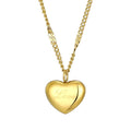 Fashion Stainless Steel Heart Pendant Necklace for Women Jewelry