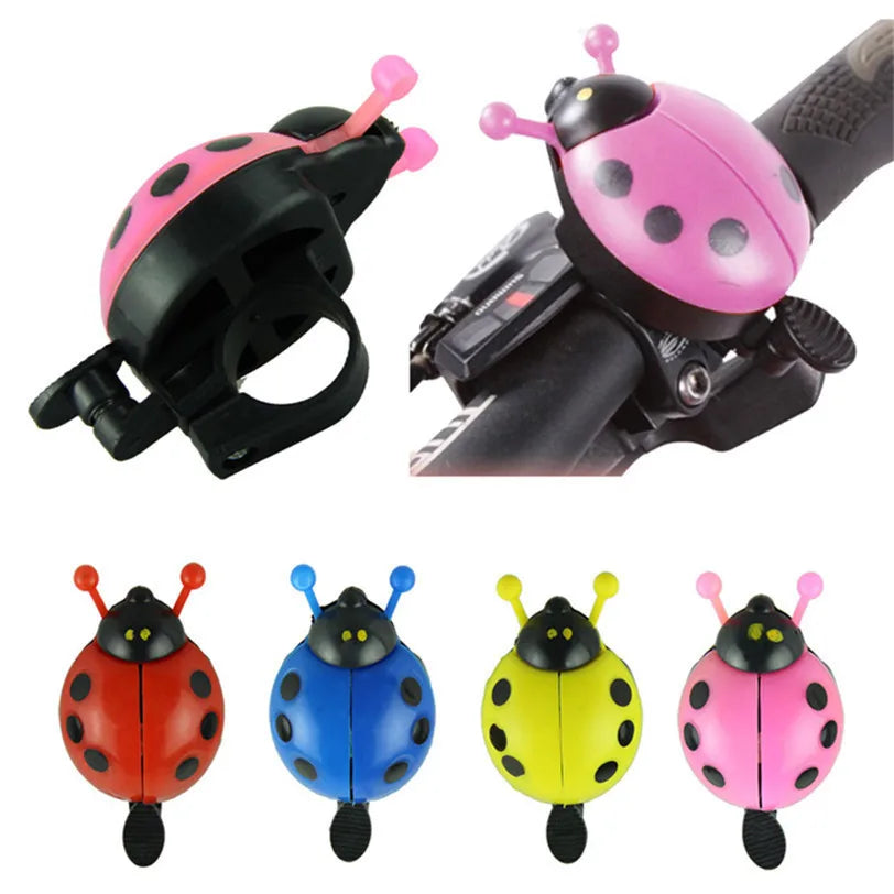 Customizable Logo Aluminum Alloy & Plastic Ladybug Beetle Bicycle Air Horn 22.2mm Small Bell for Mountain Bike