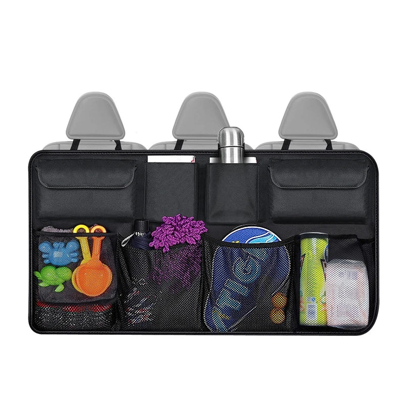 Factory Price Car Trunk Organizer Adjustable Backseat Storage Bag Net High Capacity Multi-use Automobile Seat Back Organizers