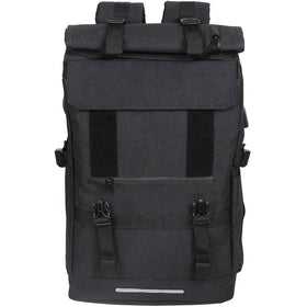 Custom LOGO Outdoor Travel Camping Hiking Backpack Large Roll-Top College Student Backpack With USB Port Laptop Bag