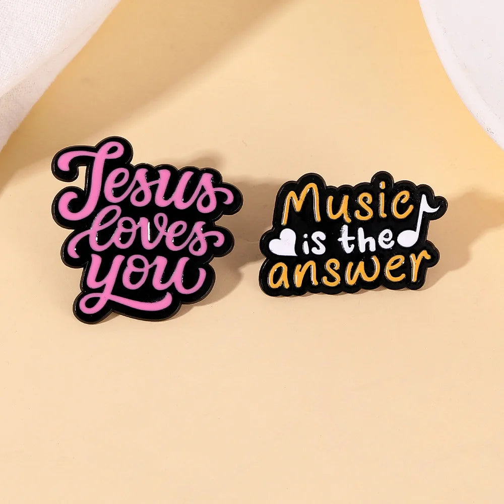2025 New Arrivals Mental Health Business Gift Custom Logo Soft Enamel Pins Metal Badges Music Enamel Lapel Pin for Students