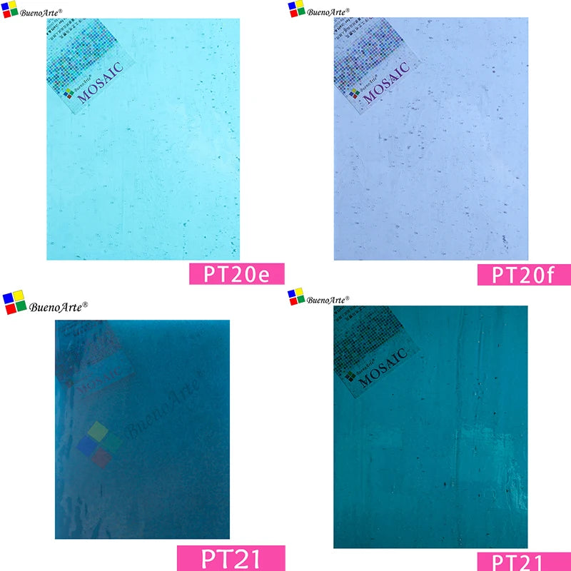 10x15cm Transparent Water Resistant Stained Glass Sheet-Variety Color-Tiffany Glass Mosaic for DIY Art Hobby and Room
