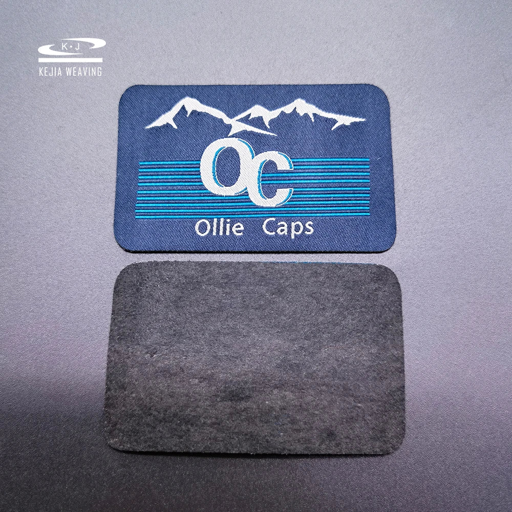 Custom Supported Hot Sale End  Fold Quality Guaranteed  Custom  Woven Badges Patches for Clothing