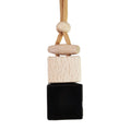 New Arrival 6ml Glass Perfume Bottle All Black Amber Brown Car Mirror Air Freshener for Reed Diffuser Hang Car Perfume Bottle
