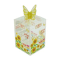 Custom Folding Clear PVC PET PP Plant Flower Plastic Packaging Box With Butterfly