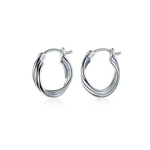 Earrings for Women New Design Custom Adjustable Multilayer Line Braided Open 925 Sterling Silver Earrings