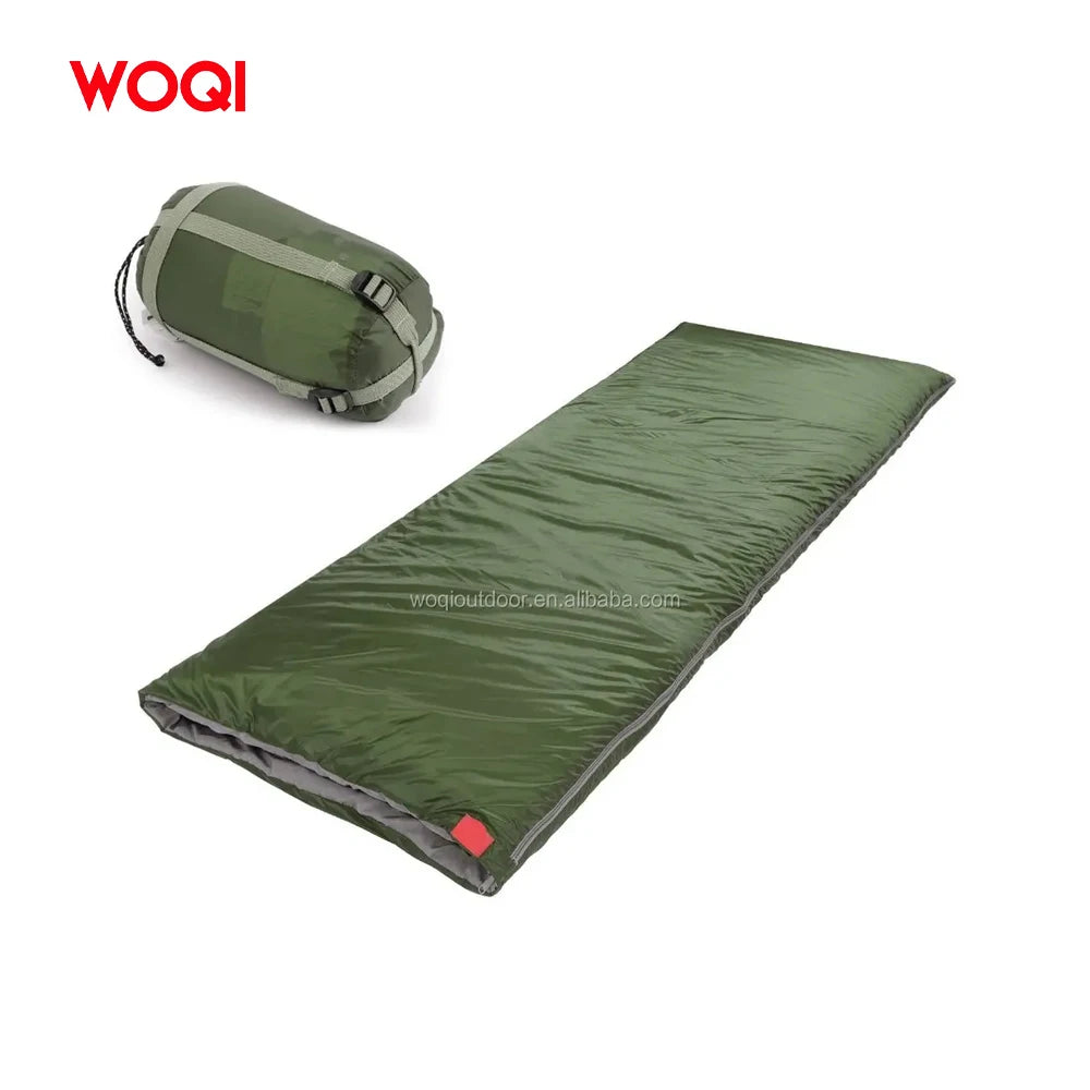 WOQI Three-season Sleeping Bag Deals Rectangular Envelope Customized Comfortable Lightweight Sleeping Bag 3 Seasonal 800g