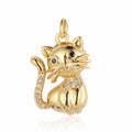 Beimai OEM Charms for Jewelry Making Cat Dog Eye Water Drop Star Heart Copper Zircon DIY Jewelry Accessories