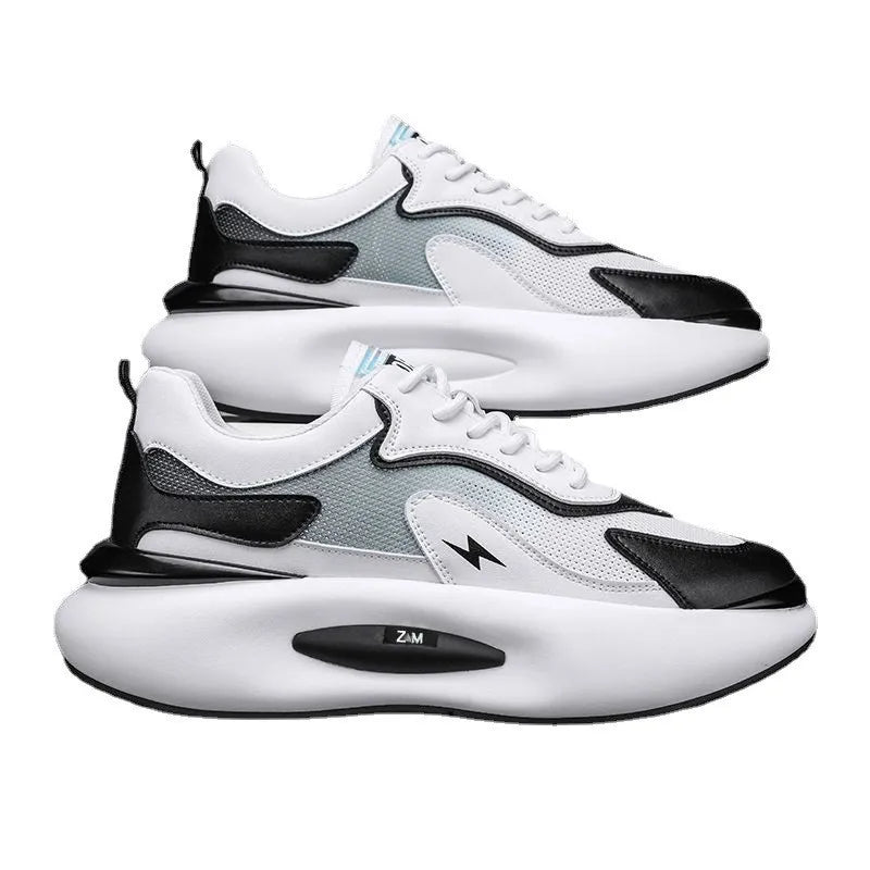 Sports Shoes for Men 2026 New Fly Woven Breathable Men's Running Shoes with Low Top and Thick Soles