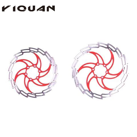 Bicycle  Brake Disc Pads 160/180mm Colorful Disc Brake Pads Ultra-light Cooling Disc Send Screw