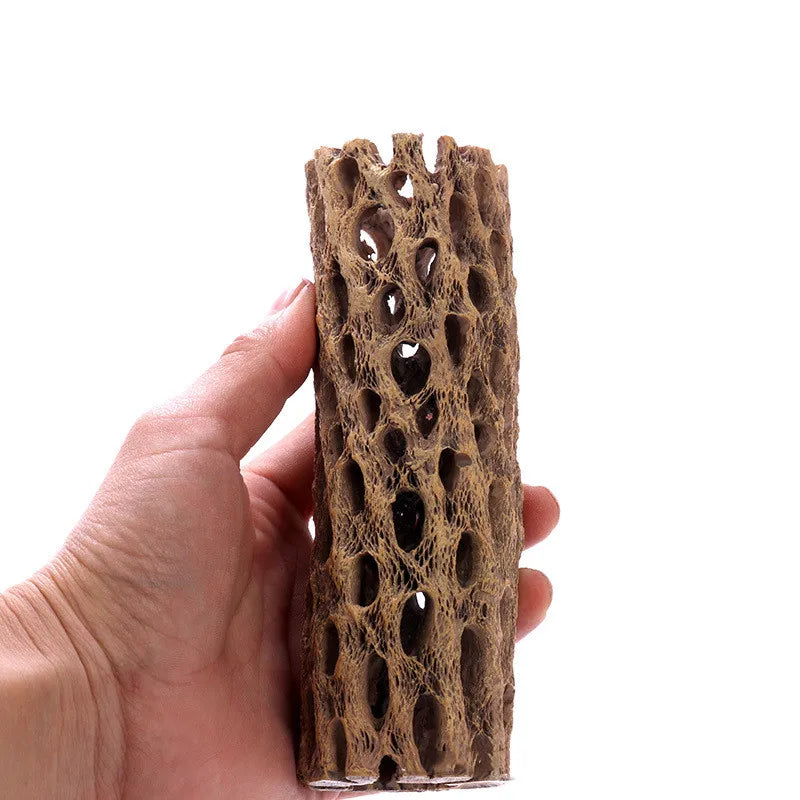 Resin Fish tank Wooden Ornament Cholla Wood Aquarium Bonsai Driftwood Reptile Decoration Hermit Crabs Shrimp