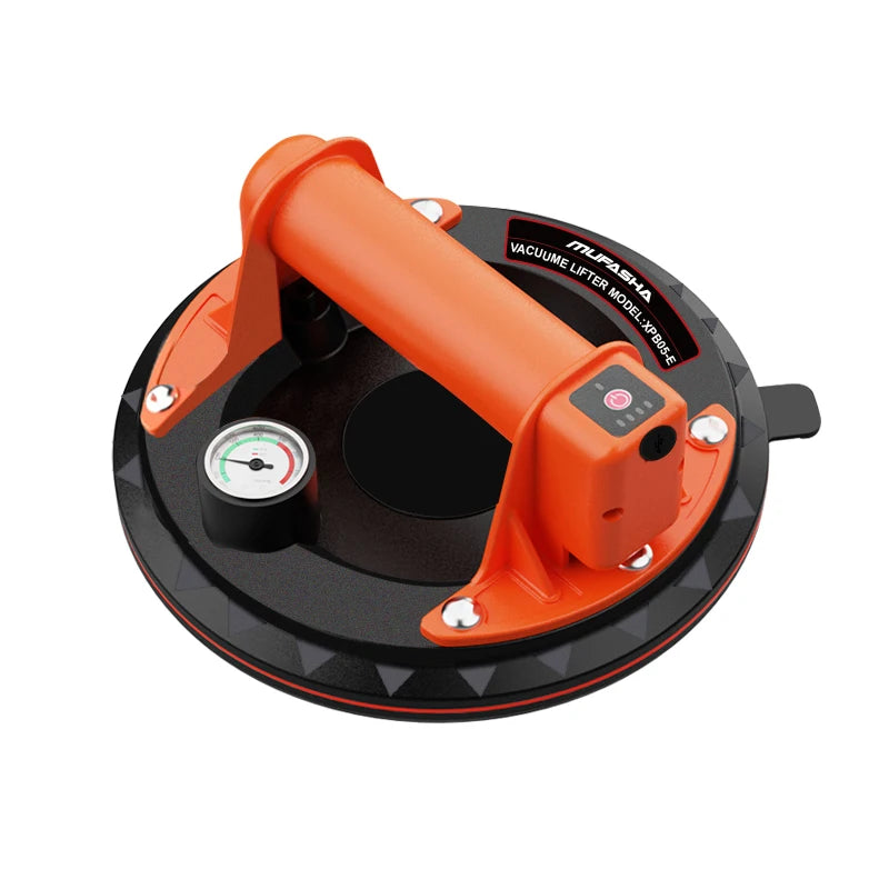 Electric Vacuum Suction Cups Lifter with Battery 8" Auto Detect and Replenish Pressure for Transport Glass Tile Granite