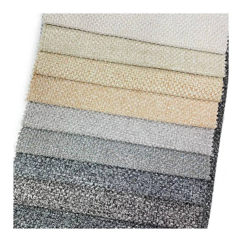 Cost-effective Printed Weft 100% Polyester Linen Upholstery Fabric for Sofa Cover Car Accessories-Breathable Eco-Friendly