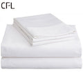 King Size 100% Cotton White Fitted Sheet Set 200TC Thread Count Woven Fabric Hotel Use