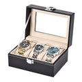 High-End PU Mechanical Watch Wrist Organizer Storage Box Custom Logo Display Rectangle Case for Men and Women