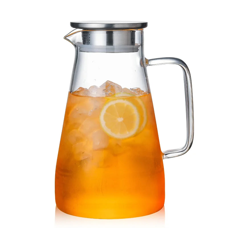 High Temperature Resistant Glass Jug Explosion-proof Large Capacity Water Bottle Thickening Glass Hot Water Cooling Kettle