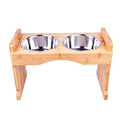 Wooden Pet Table Solid Wood Pet Bowl Rack Can Be Customized Cat and Dog Food Tray Shelf