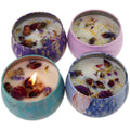 IKEDA Luxury Original Tin Scented Candles Dry Flower Candle