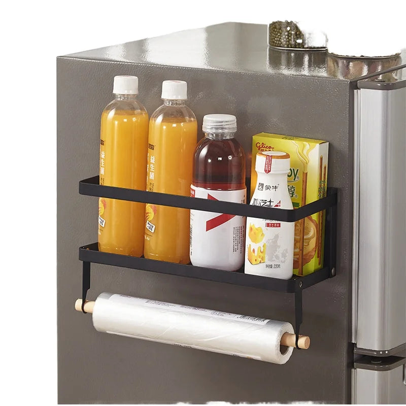Super Magnetic Double-Tier Spice Rack Organizer Paper Towel Holder with High Magnetism
