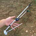 Telescopic Stainless Steel Fish Rod Stand Bracket Adjustable Fishing Rods Holder 1.5M 1.7M 2.1M 2.4M Fishing Tool MegaBDM