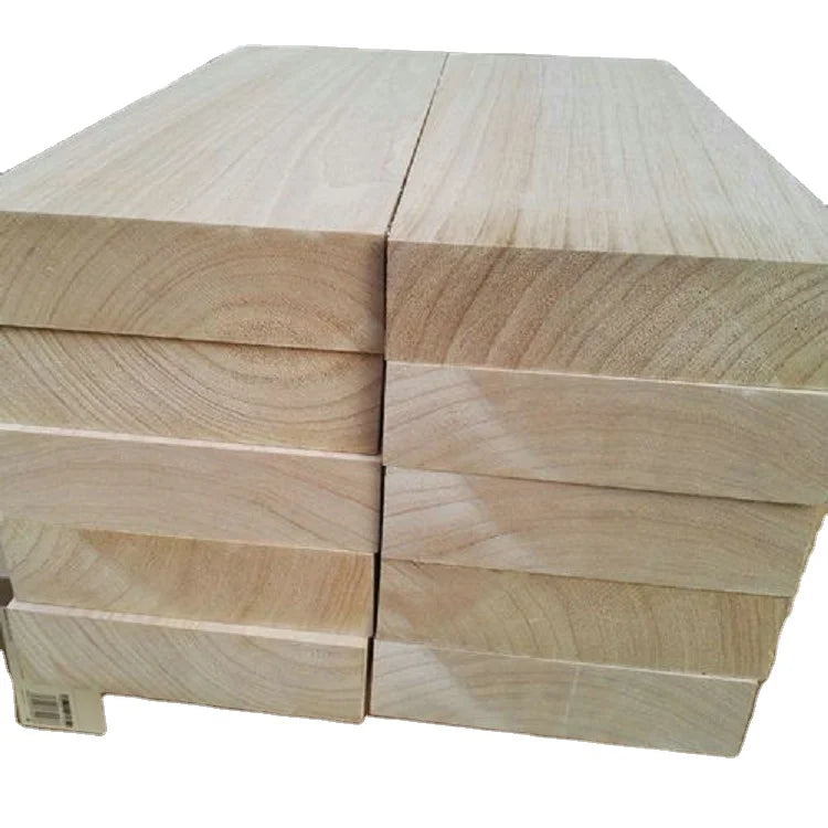 Building Materials Paulownia Wood Board Natural Wood Plank Paulownia Solid Wood for Interior Decoration