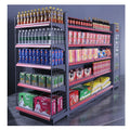 Back Panel Retail Gondola Shelving Shop Shelves Etagere Supermarket Shelf Gondola Display Rack Shef