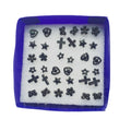 Skull Cross Flower Star Earrings Stud Earrings Anti-allergic Plastic Resin Stud Earrings for Women