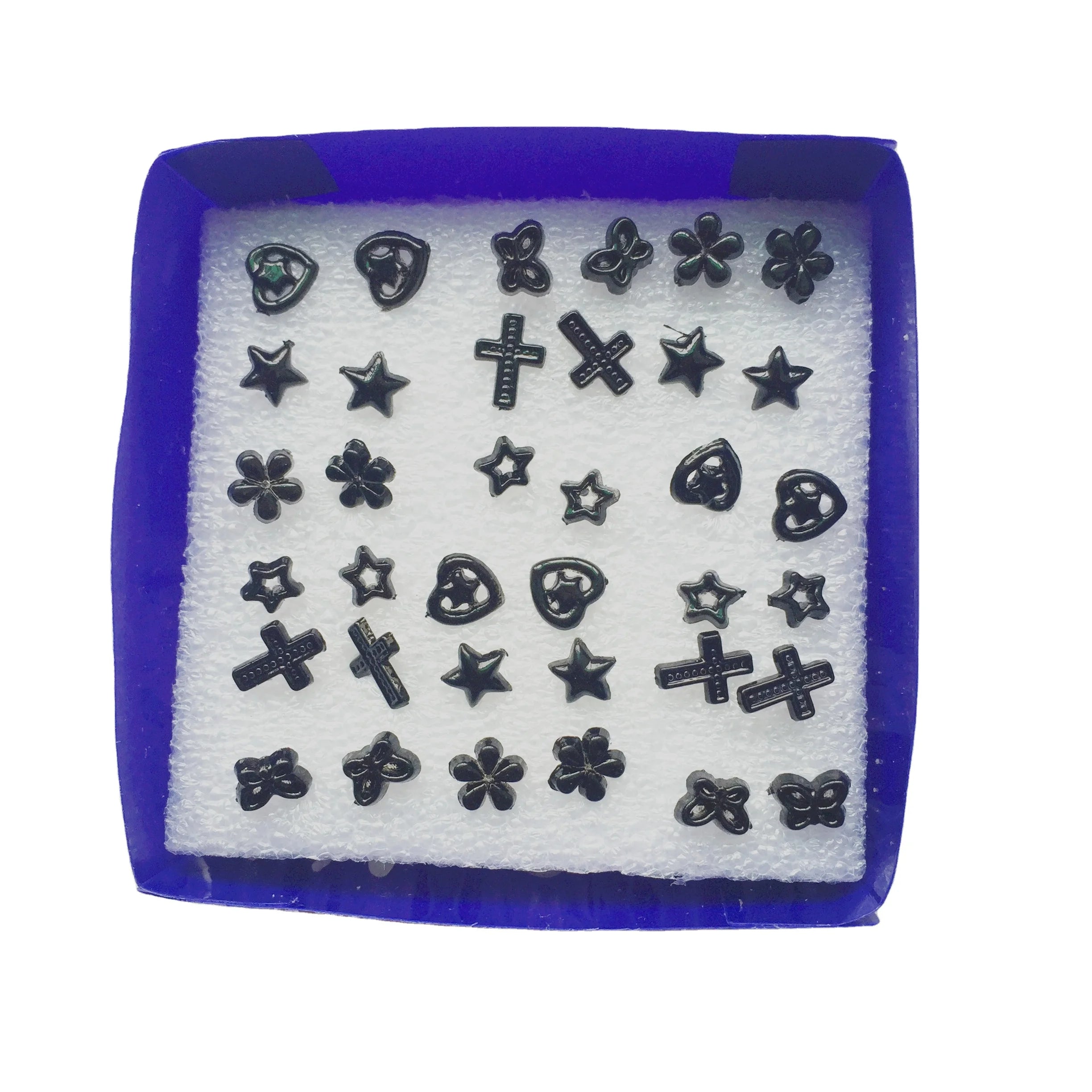 Skull Cross Flower Star Earrings Stud Earrings Anti-allergic Plastic Resin Stud Earrings for Women