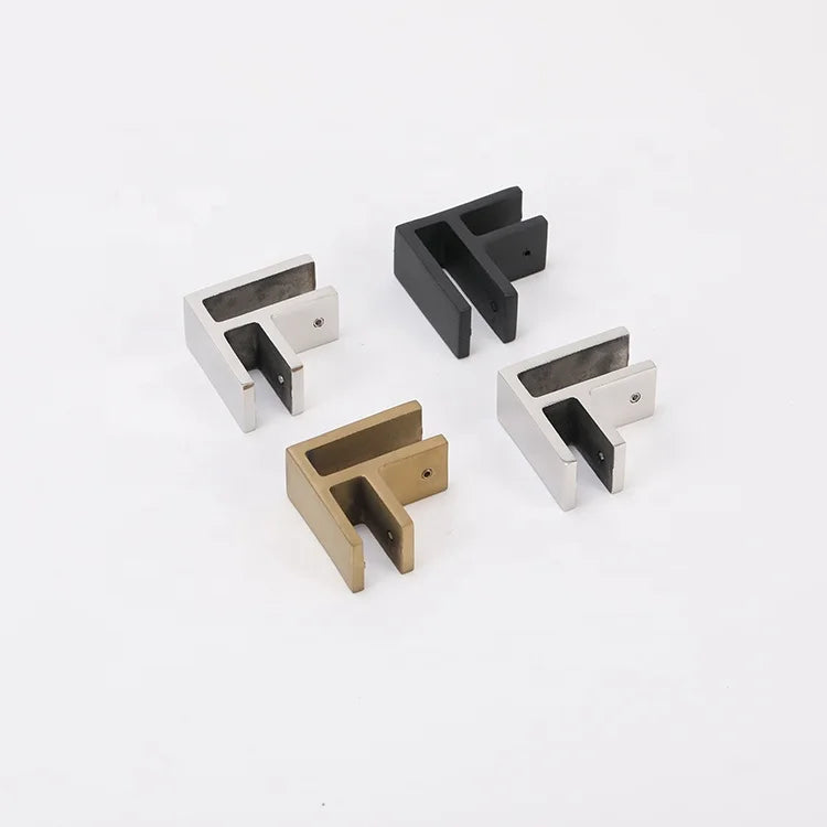 EKOO Modern 2205 Duplex Stainless Steel Rust Resistant Frameless Glass Glass 90 Degree Corner Clamp Bracket Villa 5 Year