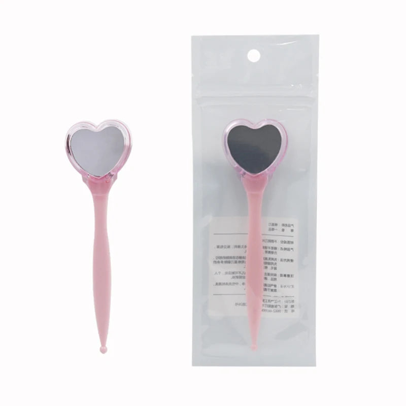 Multi-Function 3-in-1 Stainless Steel Slanted Blade Mini Eyebrow Razor Ladies Hair Remover Trimmer ABS Handle Precision Mirror