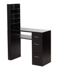 Nail Tech Table Salon Furniture Black High Gloss Manicure Table