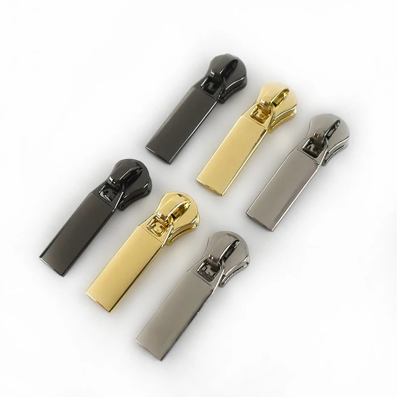 For Deepeel ZT143 5# DIY Sewing Accessories Metal Zipper Hardware for Garments Jacket with Replaceable Zipper Puller Sliders