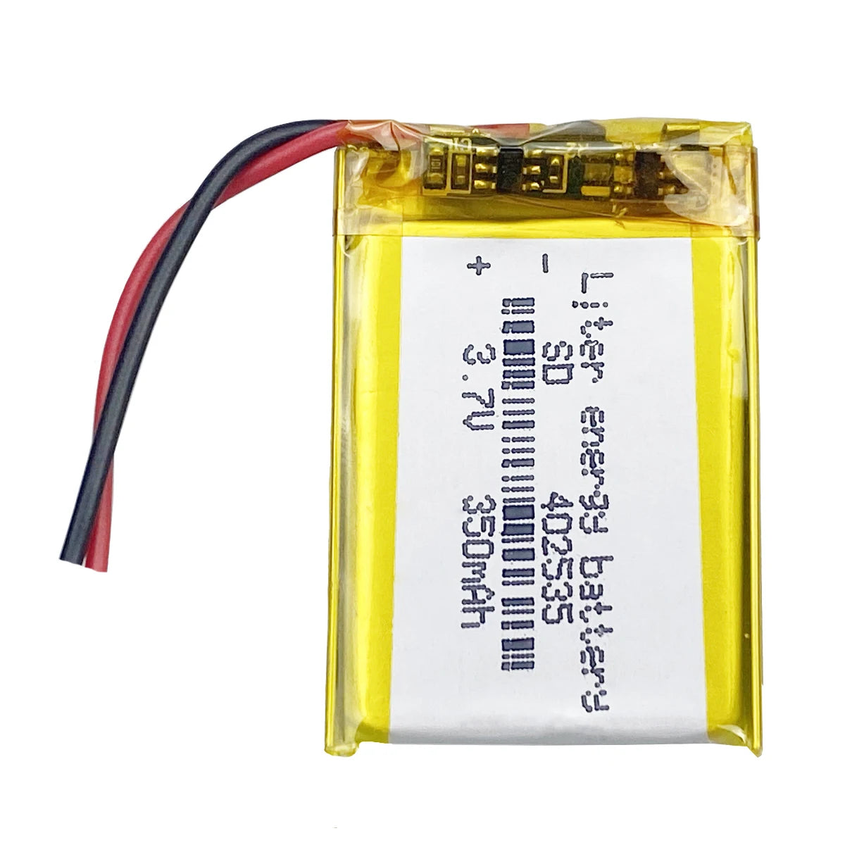 402535 350mah 3.7v  Rechargeable Lipo Battery Solar Li Ion Polymer Lithium  Battery With PCM