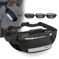 Fashion Reflective Nylon Crossbody Cashier Chest Bag Men Large Capacity Waist Bag