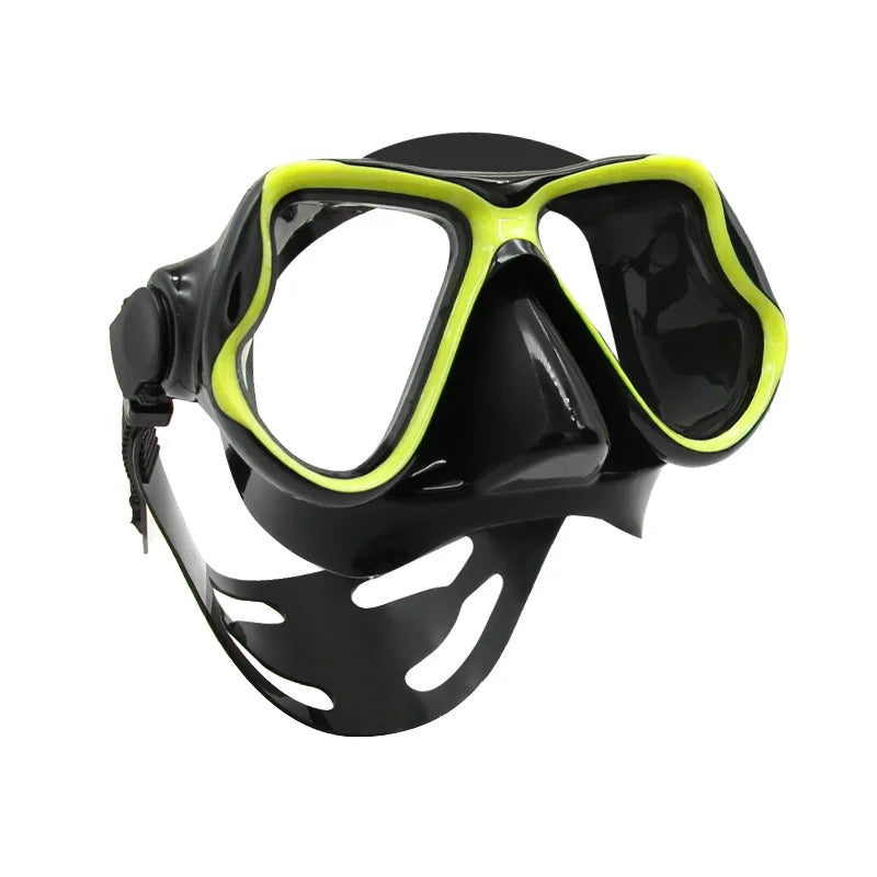New Diving Goggles Silicone Snorkeling Mask Men's and Women's Cross-border Swimming Anti-fog Large Frame Adult Diving Glasses