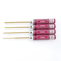 4pcs HSS Magnetic Screwdriver Set with Nickel Aluminum Bronze Handle and 1.5/2.0/2.5/3.0mm Sizes for DIY Customized OEM RC Tools
