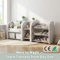 Mess to Magic Kids Toy Storage Organizer Teach Tidiness Kids Toy Storage Organizer Modular Hub for Toddlers Ce Rohs Safe Seating