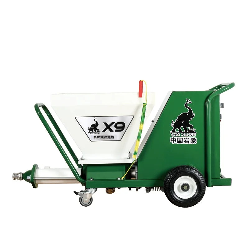 X9 Stone Paint Spraying Machine 220V Texture Paint Sprayer with Pump and Motor for Construction Industries