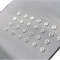 925 Sterling Silver 0.5mm Thick Double-Hole Round DIY Accessories Small 6mm Pieces with English Letters for Jewelry Making
