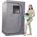 2022 New Trend Full Size Portable 4L 2000W Wet Steam Home Sauna Room SPA OEM ODM Acrylic Remote Control Modern Relaxation Sale