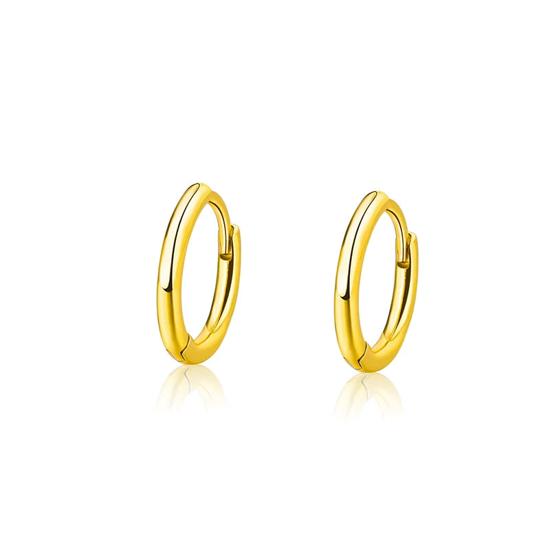 Fashion Trendy Huggie Earrings 2022 18K Gold Plated Brass Jewelry for Women Gift