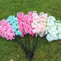 E07531 Wholesale High Quality pink White Fake Sakura Flower Tree Stem Silk Artificial Cherry Blossom Flowers Branches for Decor