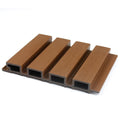 Co-Extrusion WPC 3D Waterproof Wood Grain Square Indoor and Outdoor Wall Panel Click-Installation with Brushed Technique