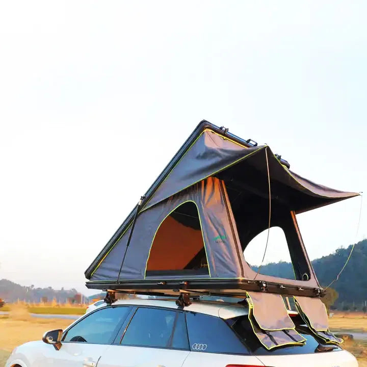 HOTO Aluminum Alloy Hard Top Roof Top Tent Unit Slimline 4 Season Waterproof Guangzhou-rooftop-tents-for-sale