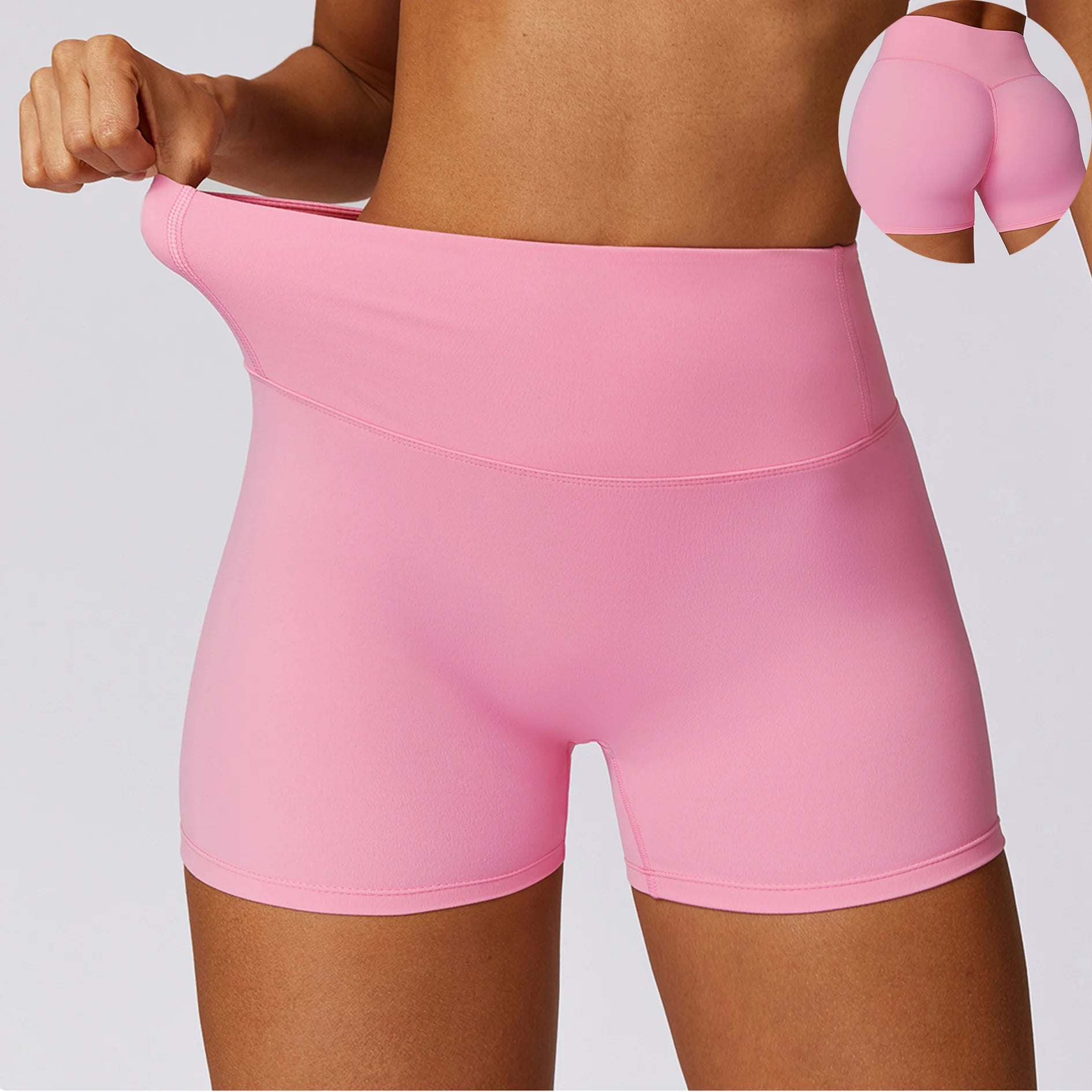 Yoga Shorts for Women Workout Sports Nylon Gym Short Wear Fitness Gym Yoga Shorts