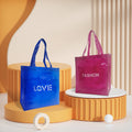 Custom Handled PVC Environmental Protection Waterproof Vinyl Jelly Women Hologram Shopping Bag
