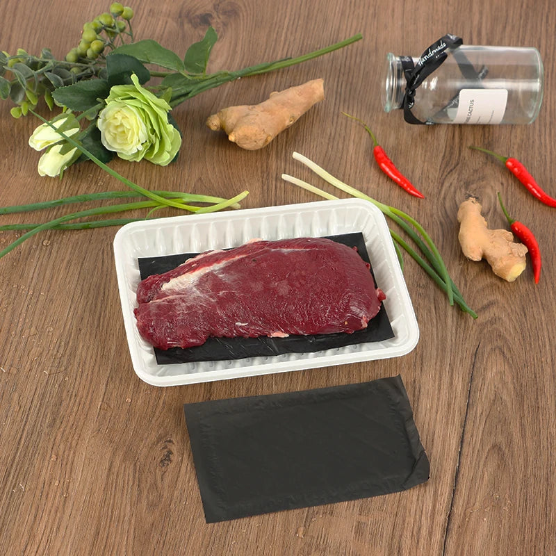 Super Absorbent Food Grade Meat Pad 130x90mm 45ml/pcs for Blood Absorption in Meat and Poultry Packaging