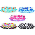Handmade Bohemia Stretch Acrylic Beads Braided Colorful Wax String Boho Bracelets Set Jewelry for Women